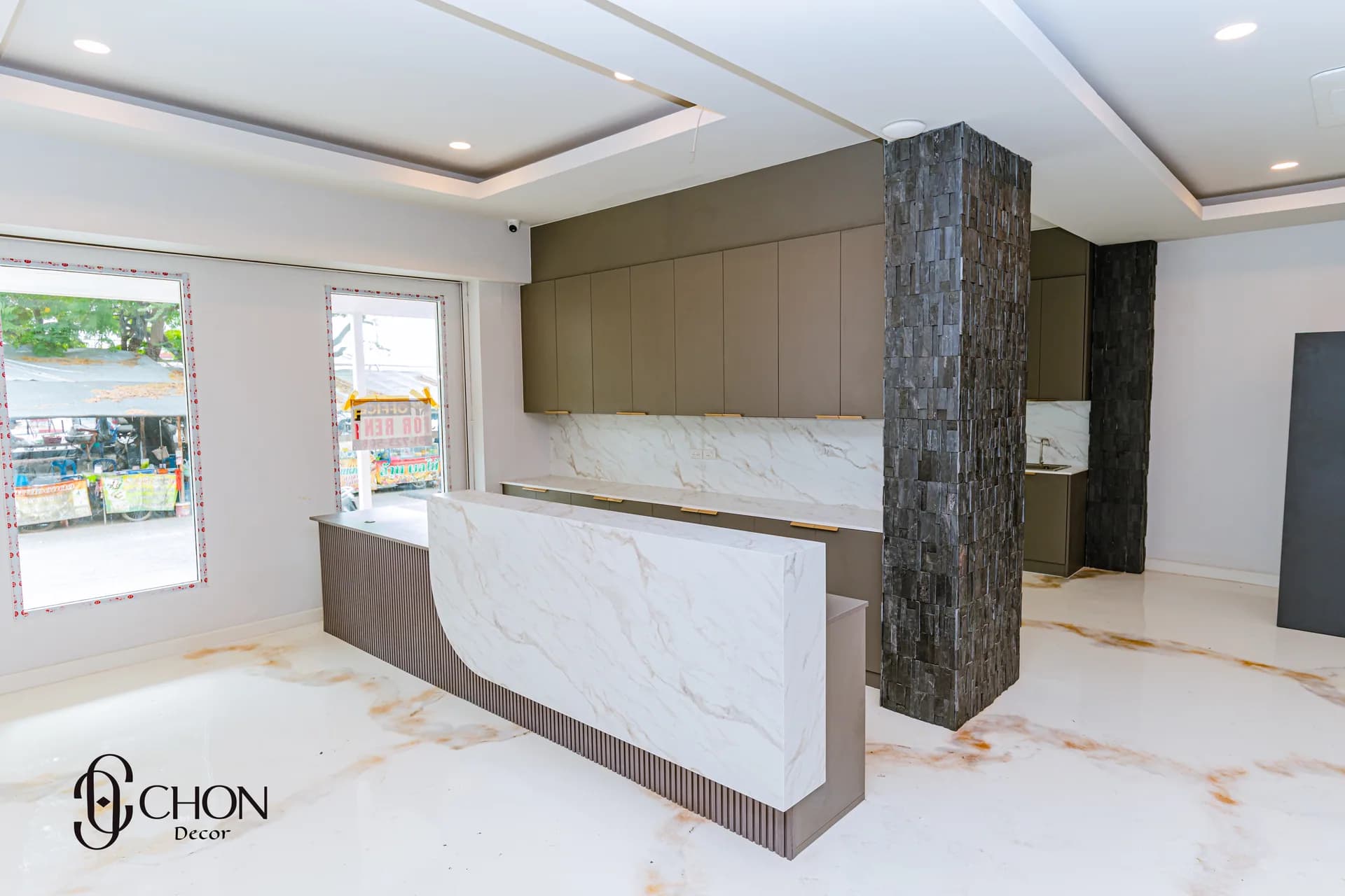 เคาเตอร์และตู้ลอย พัทยาใต้ — ผลงาน Chon Decor ภาพที่ 4