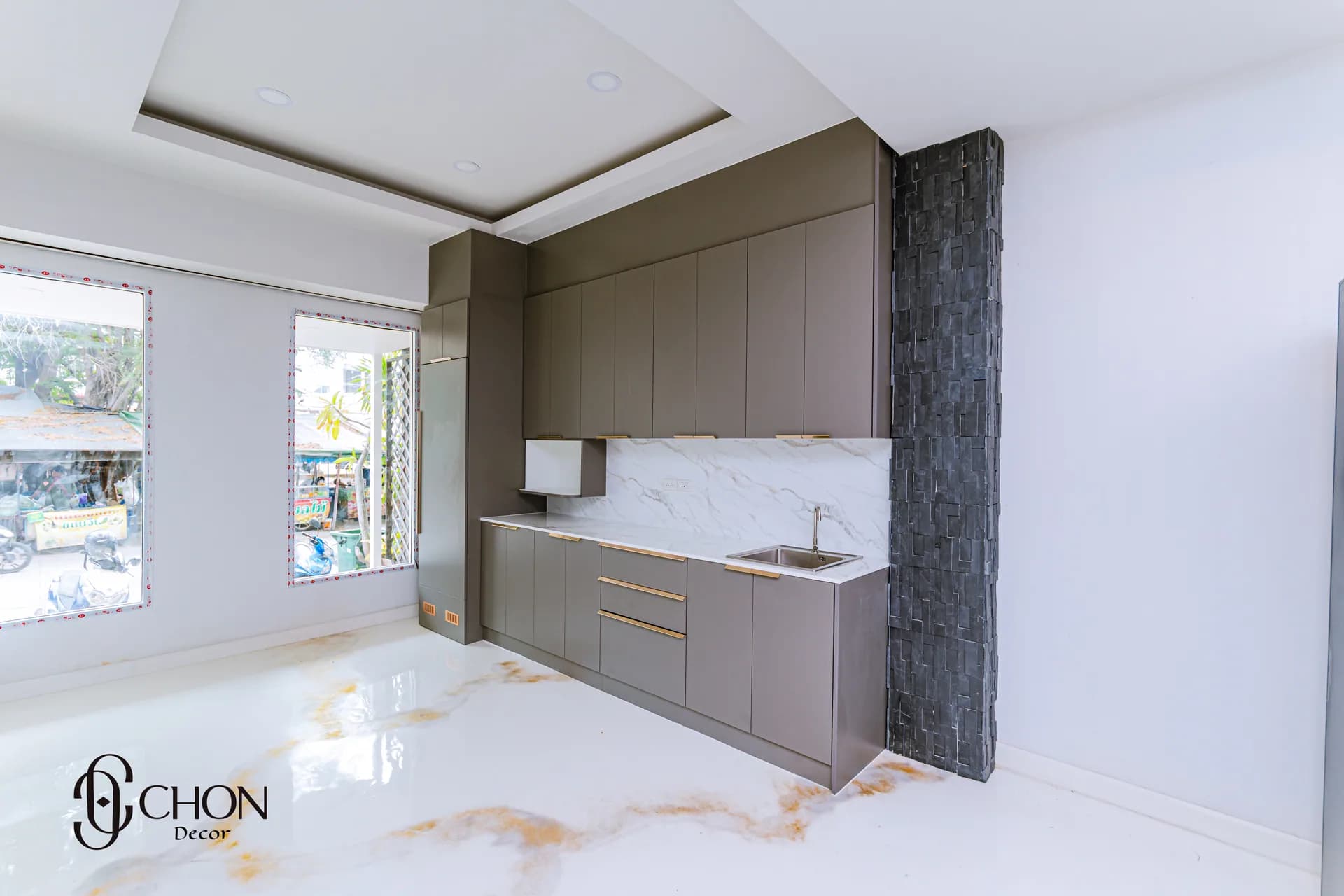 เคาเตอร์และตู้ลอย พัทยาใต้ — ผลงาน Chon Decor ภาพที่ 10