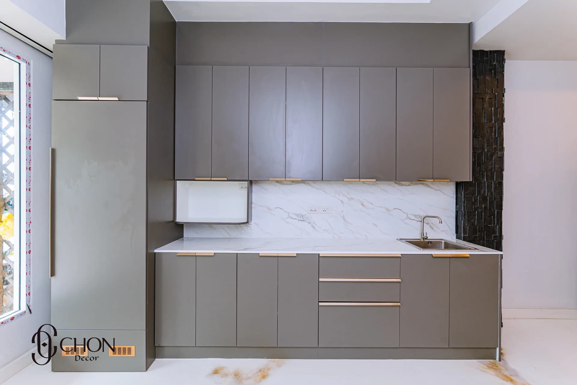 เคาเตอร์และตู้ลอย พัทยาใต้ — ผลงาน Chon Decor ภาพที่ 12
