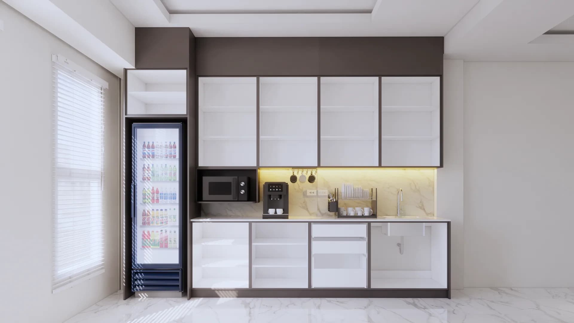 Render 3d เคาเตอร์และตู้ลอย พัทยาใต้ — ผลงาน Chon Decor ภาพที่ 3