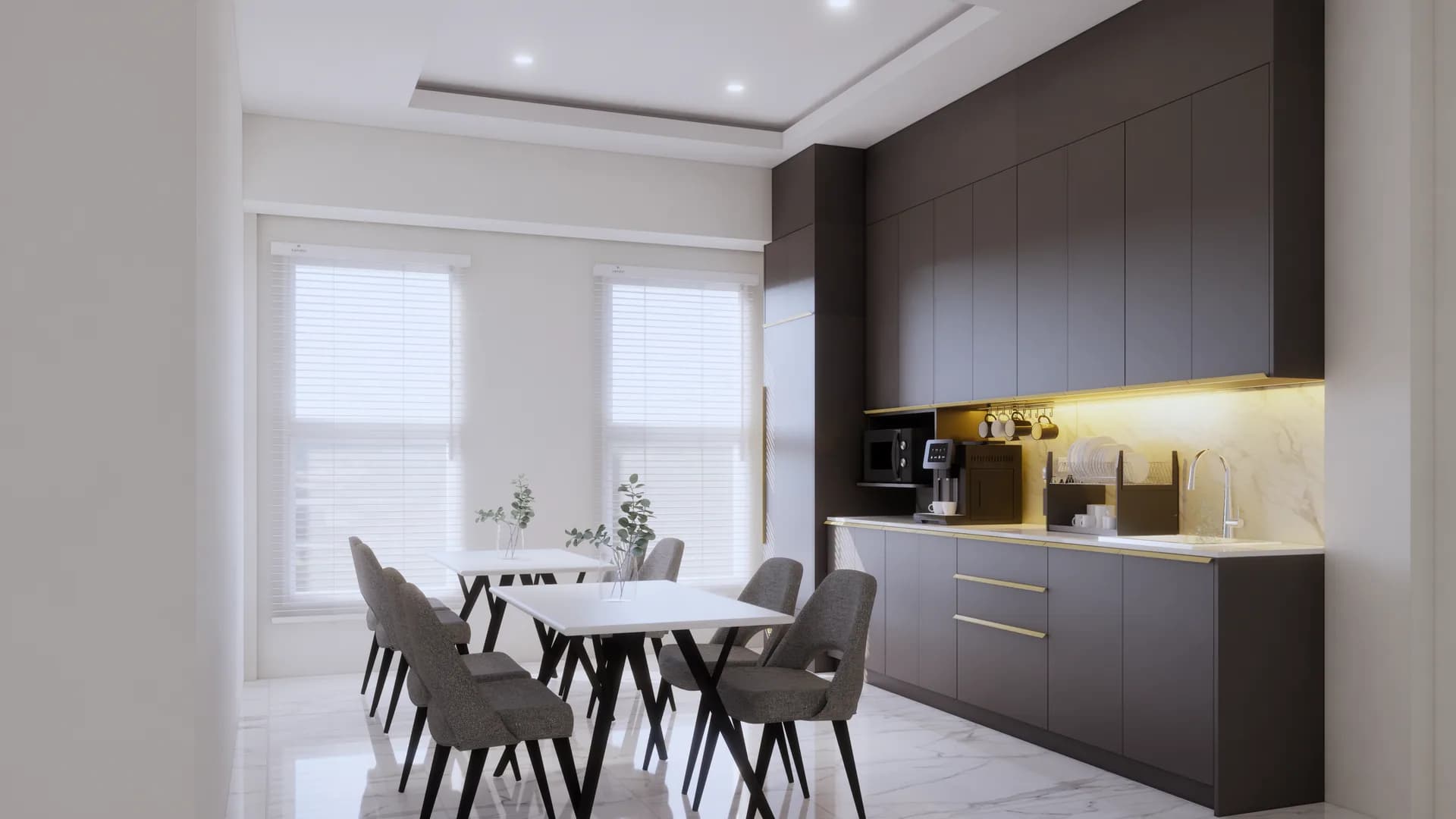 Render 3d เคาเตอร์และตู้ลอย พัทยาใต้ — ผลงาน Chon Decor ภาพที่ 5
