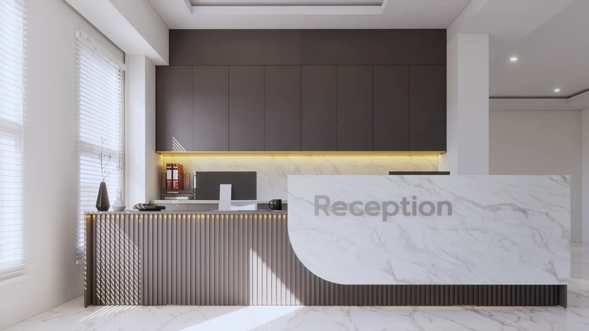 Render 3d เคาเตอร์และตู้ลอย พัทยาใต้ — ผลงาน Chon Decor ภาพที่ 7