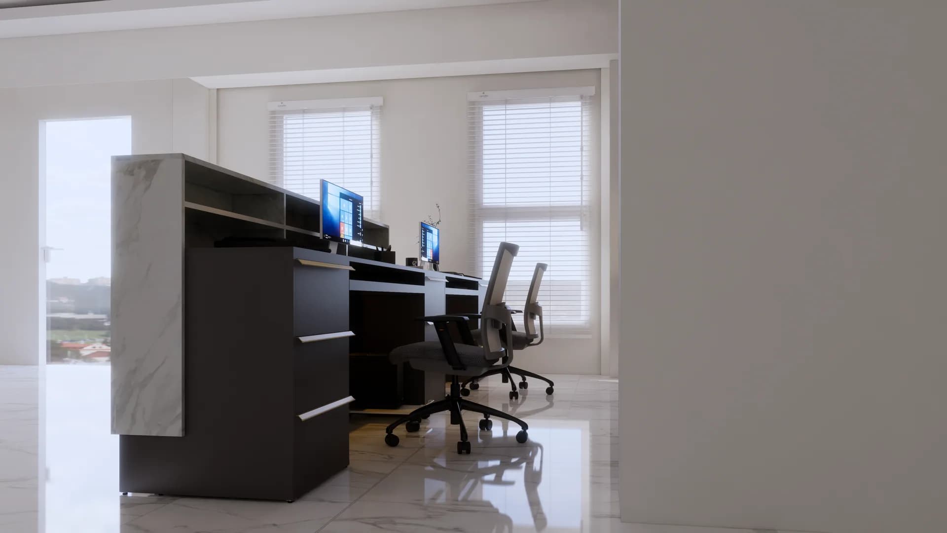 Render 3d เคาเตอร์และตู้ลอย พัทยาใต้ — ผลงาน Chon Decor ภาพที่ 9