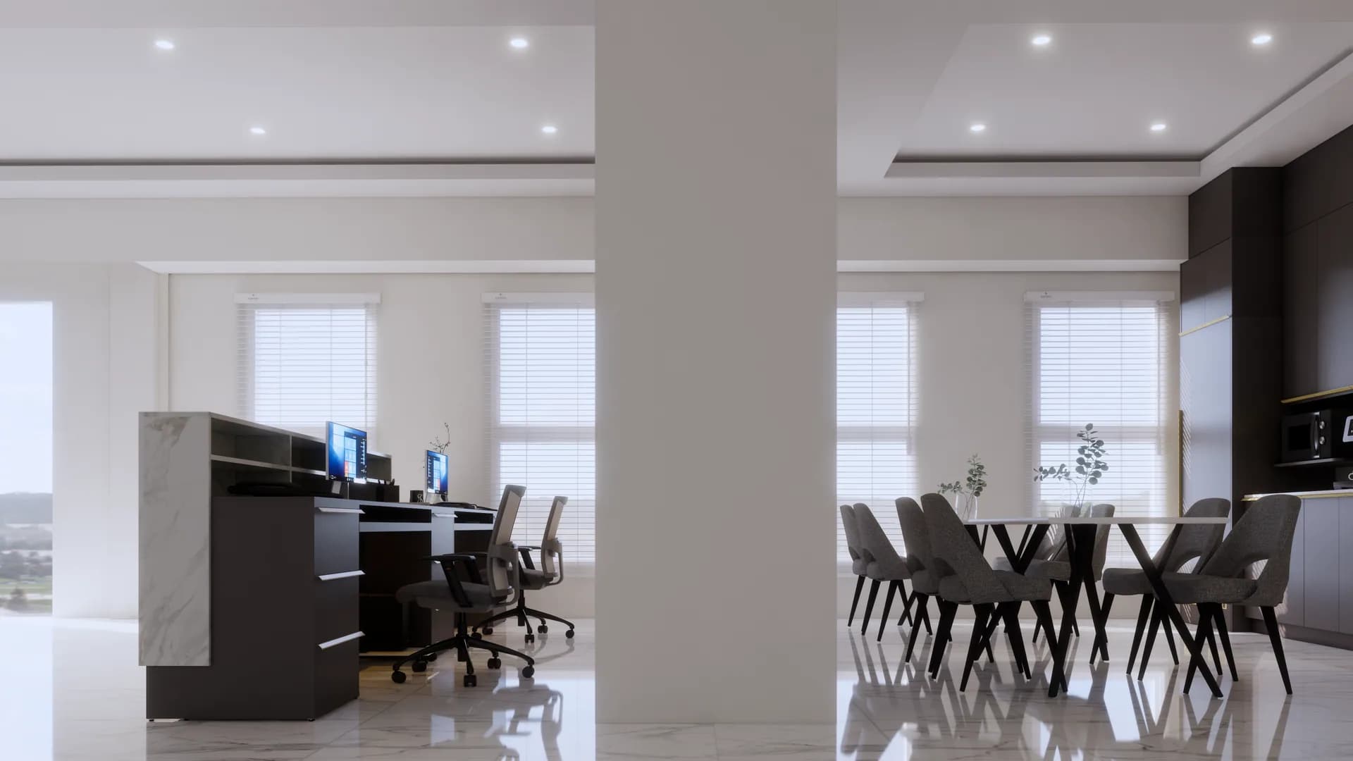 Render 3d เคาเตอร์และตู้ลอย พัทยาใต้ — ผลงาน Chon Decor ภาพที่ 10