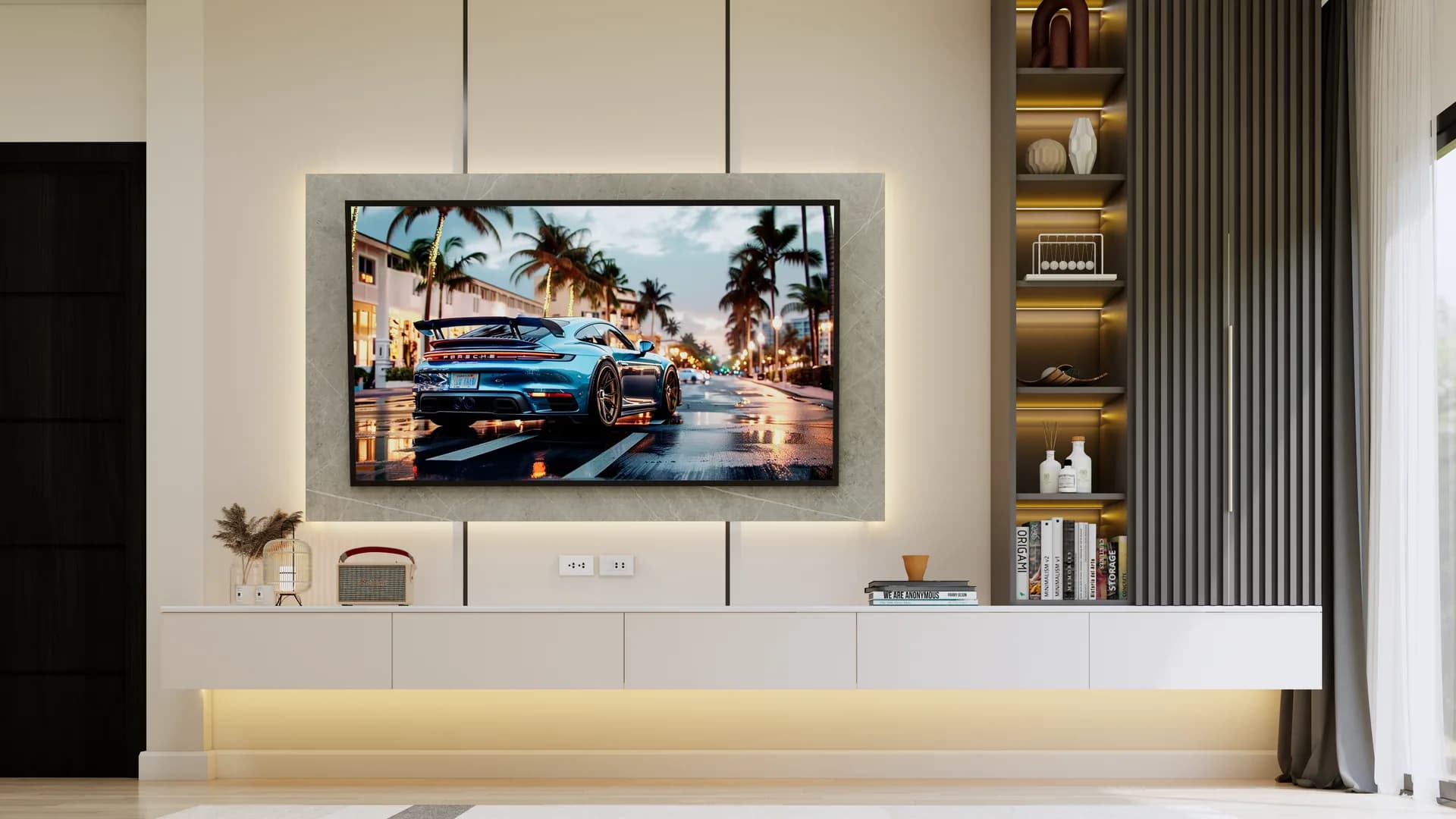 Render Tv showcase Modern Style — ผลงาน Chon Decor ภาพที่ 5