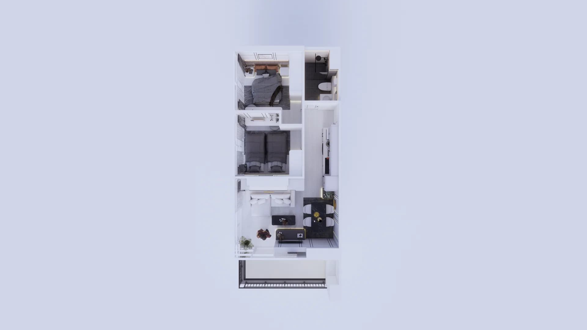 Render Type Extra A (58.00 SQ.M.) — ผลงาน Chon Decor ภาพที่ 17