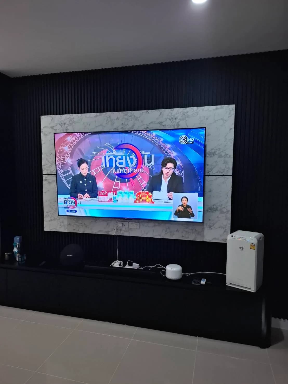 ชุดทีวีและหัวเตียง งานบ่อวิน — ผลงาน Chon Decor ภาพที่ 6