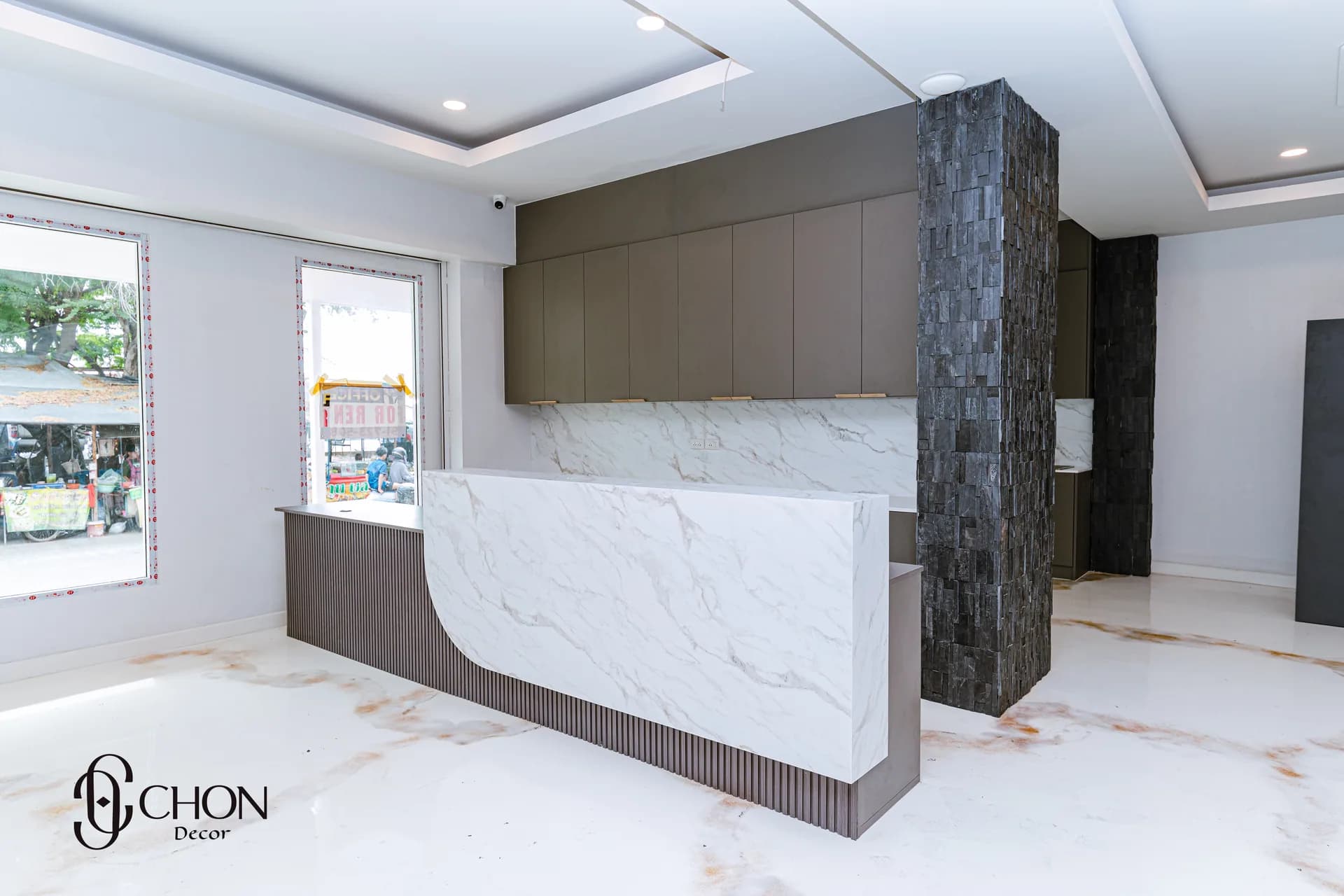 เคาเตอร์และตู้ลอย พัทยาใต้ — ผลงาน Chon Decor ภาพที่ 1
