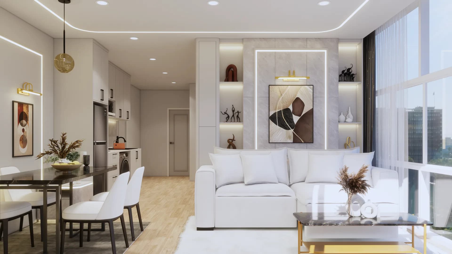 Render Type Extra B (65.75 SQ.M.) — ผลงาน Chon Decor ภาพที่ 1
