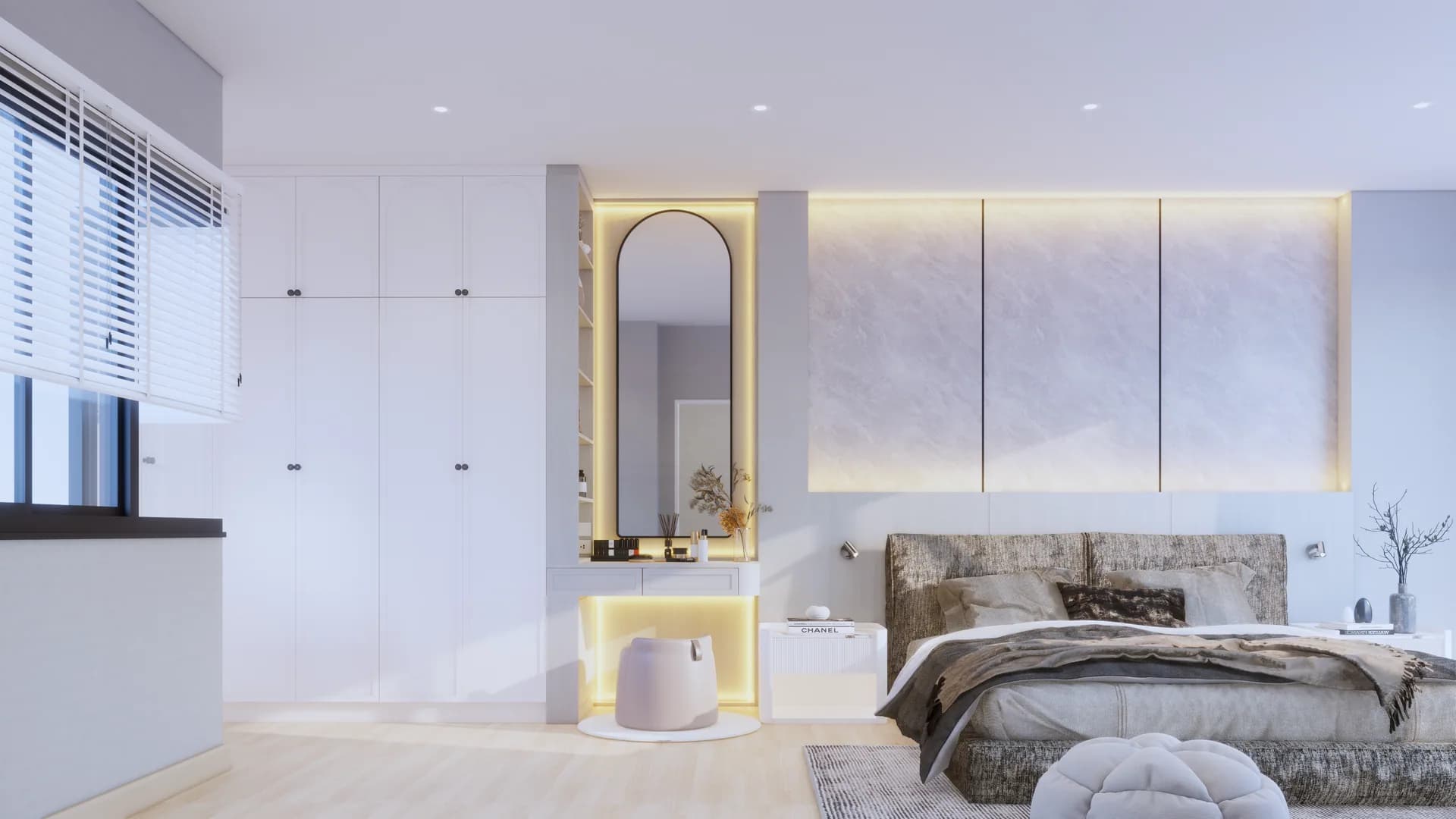 Render Walk in closet หมู่บ้านศุภาลัย เอสเซ้นส์ อ่างศิลา — ผลงาน Chon Decor ภาพที่ 1